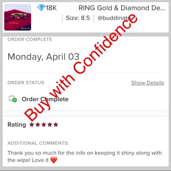 đź’Ž18k Dangle Heart RING, Please Return to words, 2 Hearts - Picture 4 of 5